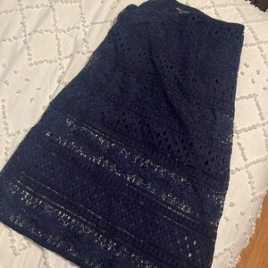 Blue Midi lace Pencil Skirt by Paris Sunday nwt medium